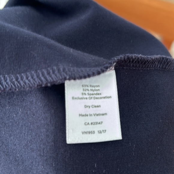 Dark Blue Jersey Knit Midi Dresss - Picture 4 of 4